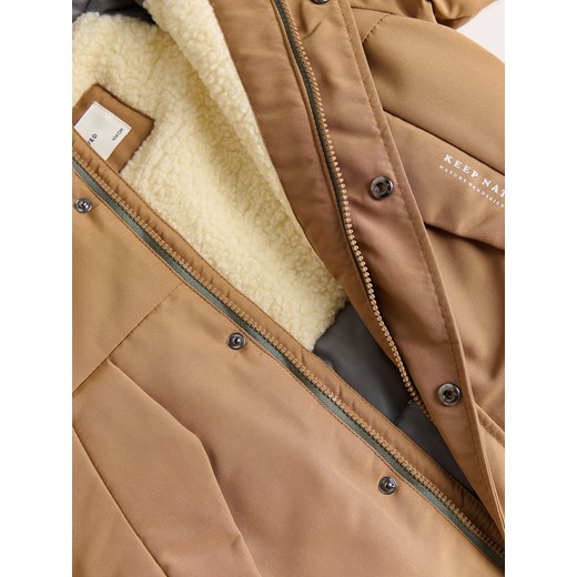 Reserved - Kurtka parka z kapturem - brązowy Reserved 104 (3-4 lata) Reserved