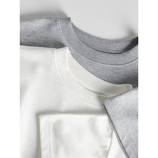 Reserved - T-shirt boxy - jasnoszary Reserved XL Reserved