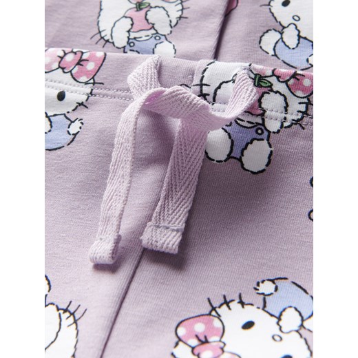 Reserved - Bawełniane legginsy Hello Kitty - brudny róż Reserved 104 (3-4 lata) Reserved