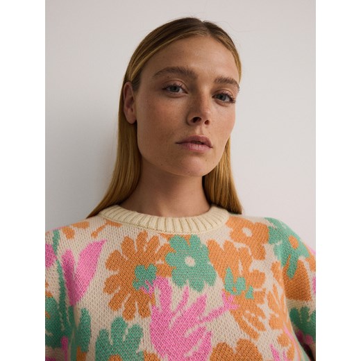 Wielokolorowy sweter damski Reserved 