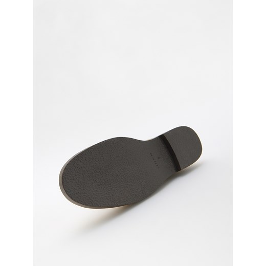 Reserved - Skórzane botki na zamek - beżowy Reserved 41 Reserved