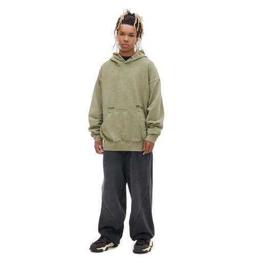 Cropp - Zielona bluza loose z kapturem - zielony Cropp XL Cropp
