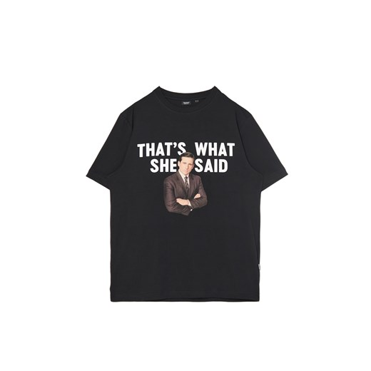 Cropp - Czarna koszulka z nadrukiem The Office - czarny ze sklepu Cropp w kategorii T-shirty męskie - zdjęcie 175282694