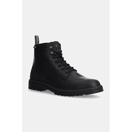 Buty zimowe męskie Barbour wiązane skórzane