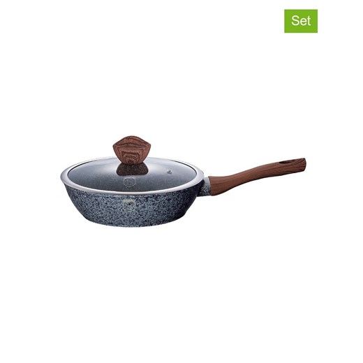 Berlinger Haus 2-częściowy zestaw &quot;Forrest Line&quot; w kolorze szarym -  Ø 24 cm ze sklepu Limango Polska w kategorii Garnki - zdjęcie 175286190