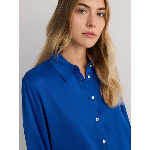 Reserved - Koszula z wiskozy - niebieski Reserved S Reserved