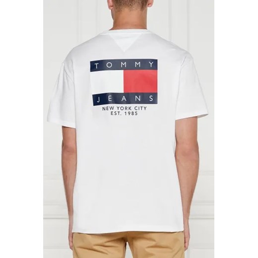T-shirt męski Tommy Jeans z krótkim rękawem biały
