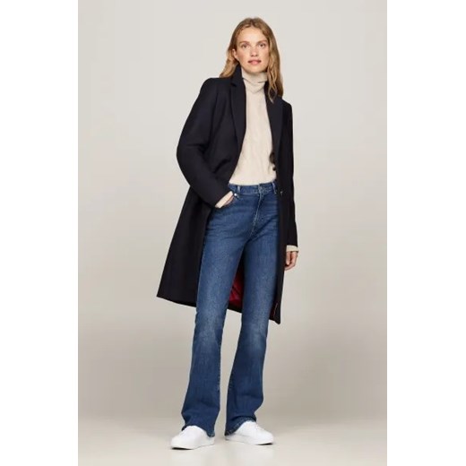 Tommy Hilfiger Wełniany płaszcz | z dodatkiem kaszmiru ze sklepu Gomez Fashion Store w kategorii Płaszcze damskie - zdjęcie 175288700