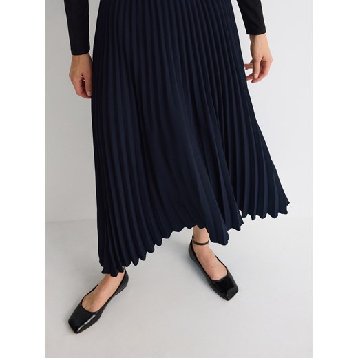 Spódnica Reserved midi tkaninowa 