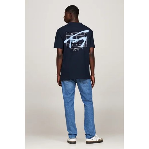 T-shirt męski Tommy Jeans bawełniany z krótkim rękawem