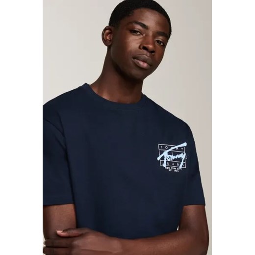 Tommy Jeans t-shirt męski z krótkim rękawem bawełniany