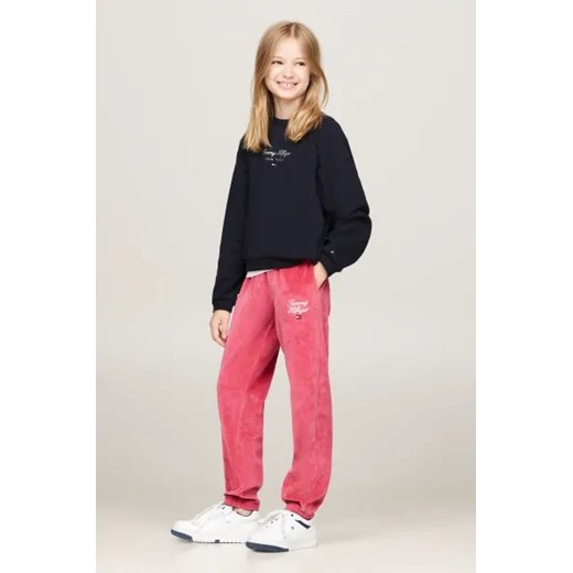 Spodnie dziewczęce Tommy Hilfiger bawełniane