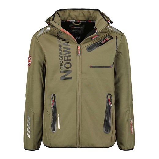 Geographical Norway Kurtka softshellowa &quot;Royaute&quot; w kolorze khaki ze sklepu Limango Polska w kategorii Kurtki męskie - zdjęcie 175304494