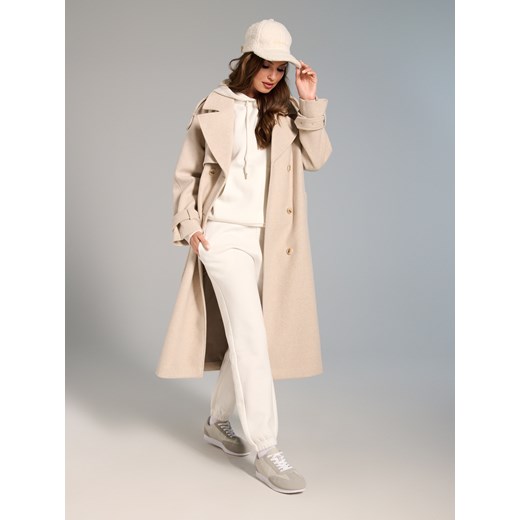Sinsay - Bluza z kapturem - kremowy Sinsay XS Sinsay