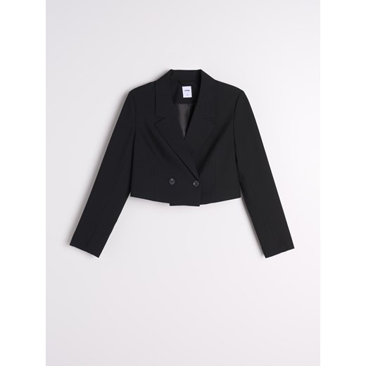 Sinsay - Krótki żakiet - czarny Sinsay XS Sinsay