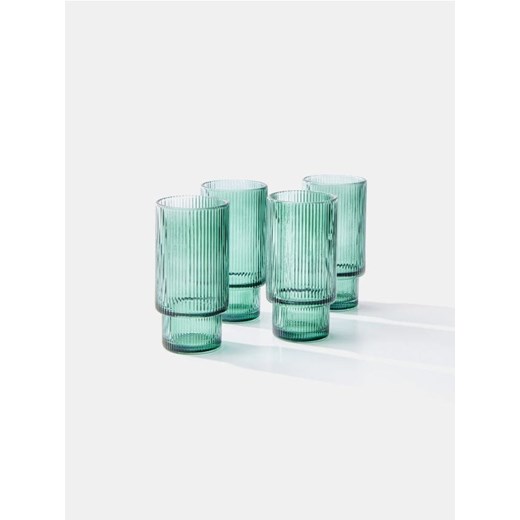 Sinsay - Szklanki 4 pack - zielony Sinsay One Size Sinsay