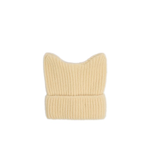 Cropp - Kremowa czapka z kocimi uszkami - kremowy Cropp Uniwersalny Cropp