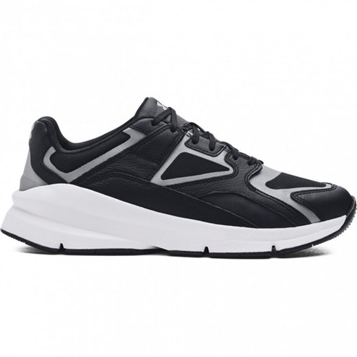 Sneakersy uniseks Under Armour UA Forge 96 Leather Reissue - czarne ze sklepu Sportstylestory.com w kategorii Buty sportowe męskie - zdjęcie 175309761