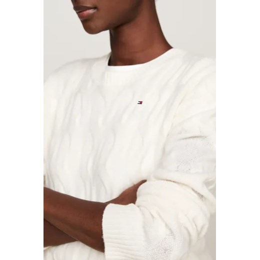 Sweter damski Tommy Hilfiger z okrągłym dekoltem casual