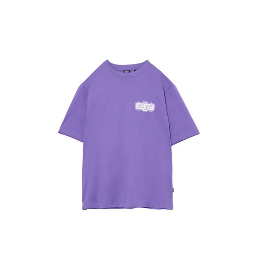 Cropp - Fioletowa koszulka z nadrukiem Beetlejuice - fioletowy Cropp XXL Cropp