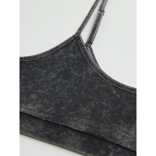 Cropp - Czarny stanik sportowy - czarny Cropp XS Cropp