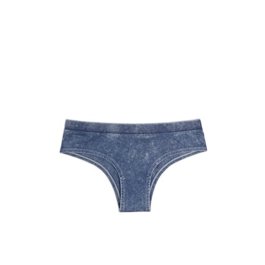 Cropp - Niebieskie majtki hipster - granatowy Cropp M Cropp