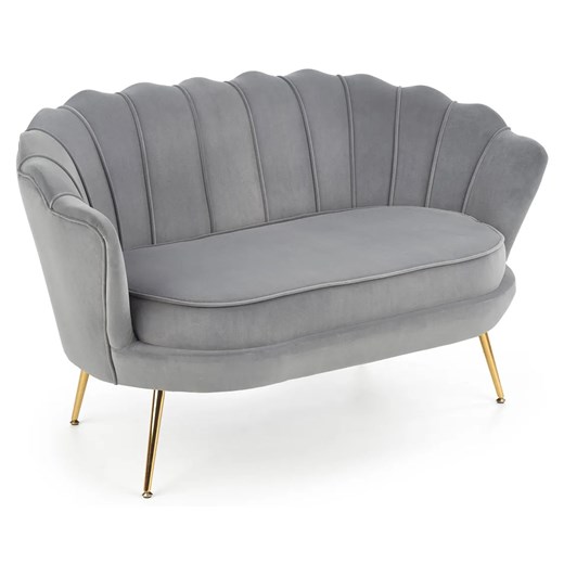 Szara nowoczesna sofa w kształcie muszelki - Ilmsa 4X ze sklepu Edinos.pl w kategorii Sofy i kanapy - zdjęcie 175311940