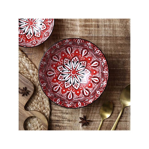 Make a Wish Salaterka w kolorze czerwonym - Ø 21 cm ze sklepu Limango Polska w kategorii Misy i tace dekoracyjne - zdjęcie 175312762