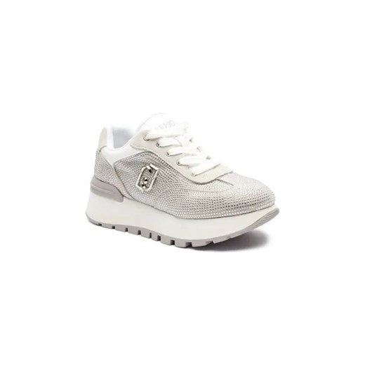 Liu Jo buty sportowe damskie sneakersy na platformie z tworzywa sztucznego sznurowane