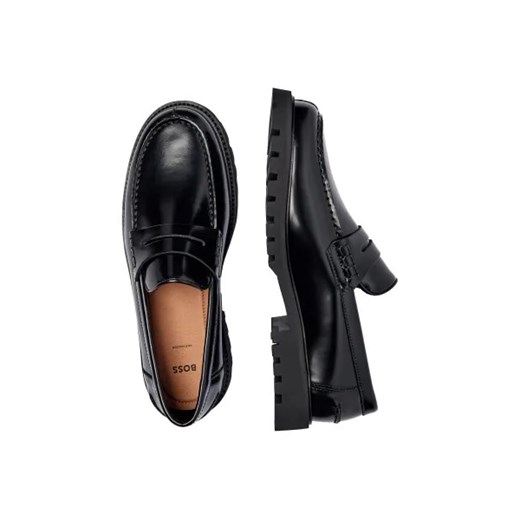 BOSS BLACK Skórzane loafersy Richayl 43 Gomez Fashion Store