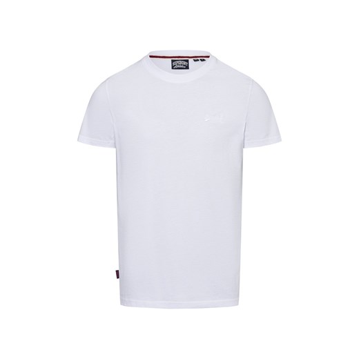 Superdry T-shirt męski Mężczyźni Bawełna biały wzorzysty ze sklepu vangraaf w kategorii T-shirty męskie - zdjęcie 175316560