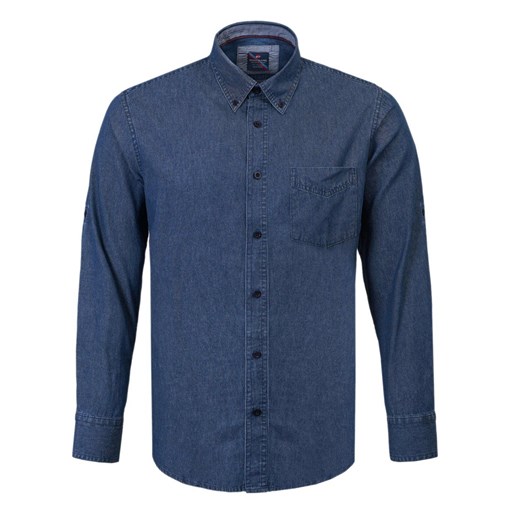 Sportowa, Bawełniana Koszula Męska - Pako Jeans - Jeansowa KSDCPJNSd4rIKAR ze sklepu JegoSzafa.pl w kategorii Koszule męskie - zdjęcie 175318671