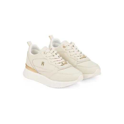 Buty sportowe damskie Tommy Hilfiger sneakersy płaskie ze skóry