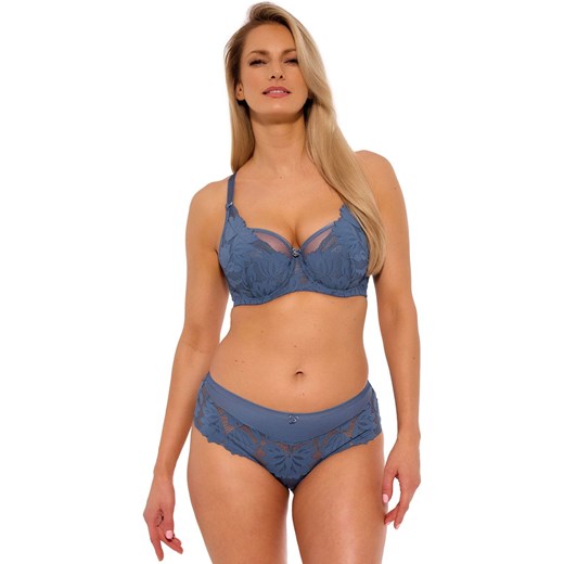 Gaia biustonosz półusztywniany semi-soft niebieski Keto 1134, Kolor niebieski, Rozmiar 70D, Gaia ze sklepu Intymna w kategorii Biustonosze - zdjęcie 175325314