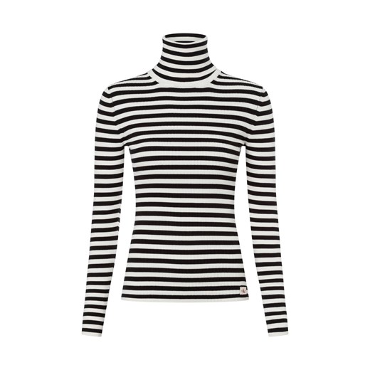 Calvin Klein Jeans Sweter damski z dzianiny Kobiety Bawełna czarny w paski ze sklepu vangraaf w kategorii Swetry damskie - zdjęcie 175325932