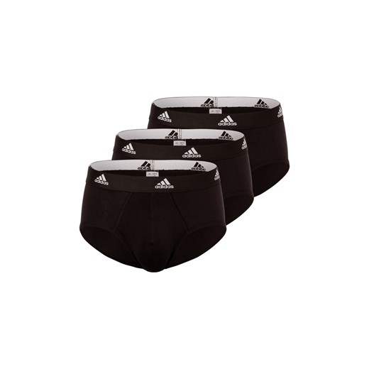 adidas Performance Slipy w 3-paku Mężczyźni Bawełna czarny jednolity ze sklepu vangraaf w kategorii Majtki męskie - zdjęcie 175325971