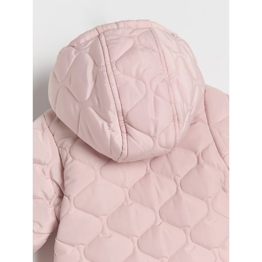 Reserved - PIkowany kombinezon z ociepleniem - pastelowy róż Reserved 74 (6-9 m.) Reserved