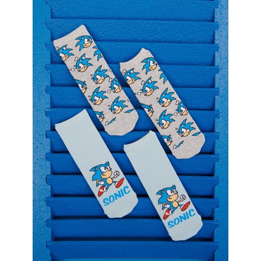 Sinsay - Skarpetki 2 pack Sonic - wielobarwny Sinsay 31/34 Sinsay