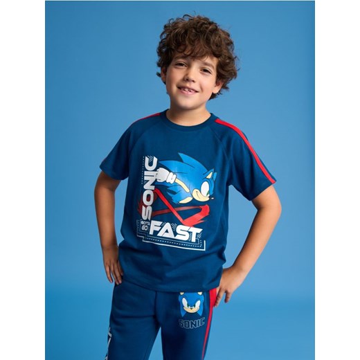 Sinsay - Koszulka Sonic the Hedgehog - granatowy ze sklepu Sinsay w kategorii T-shirty chłopięce - zdjęcie 175327692
