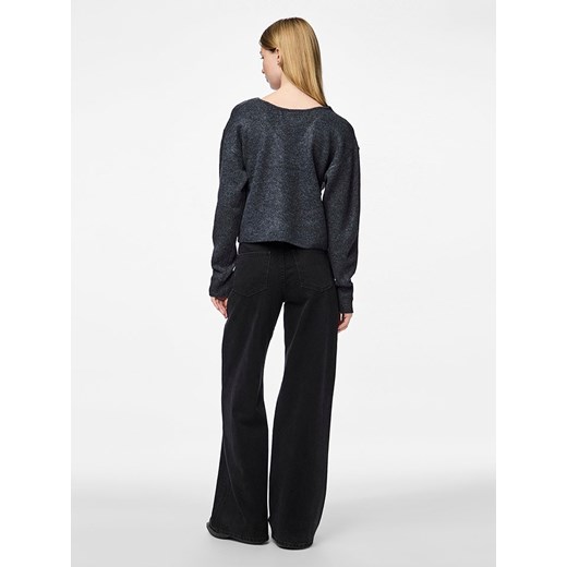 Sweter damski Pieces z dekoltem w literę v 