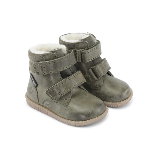 Bundgaard Skórzane sneakersy &quot;Rabbit&quot; w kolorze khaki ze sklepu Limango Polska w kategorii Buty zimowe dziecięce - zdjęcie 175329750