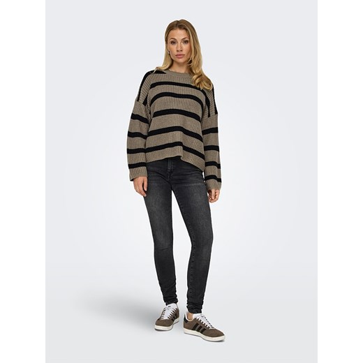JDY Sweter "Justy" w kolorze szarobrązowo-czarnym - id: 16084978 - marki Jdy - 175329820 JDY Sweter "Justy" w kolorze szarobrązowo-czarnym ze sklepu Limango Polska w kategorii Swetry damskie - zdjęcie 175329820