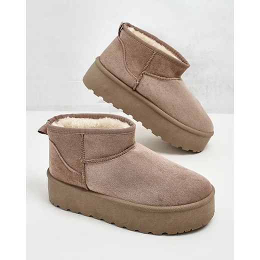 Royalfashion Buty a'la śniegowce damskie na platformie Dagodo ze sklepu royalfashion.pl w kategorii Śniegowce damskie - zdjęcie 175330051