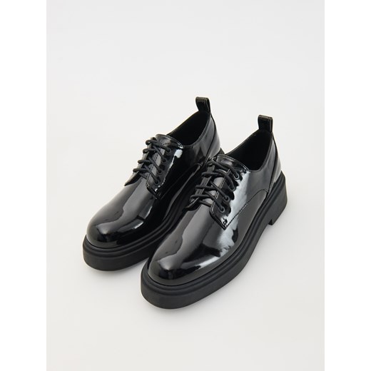 Reserved - Sznurowane loafersy - czarny Reserved 39 Reserved