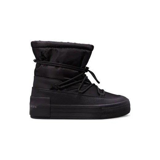 Czarne śniegowce damskie Calvin Klein casual sznurowane