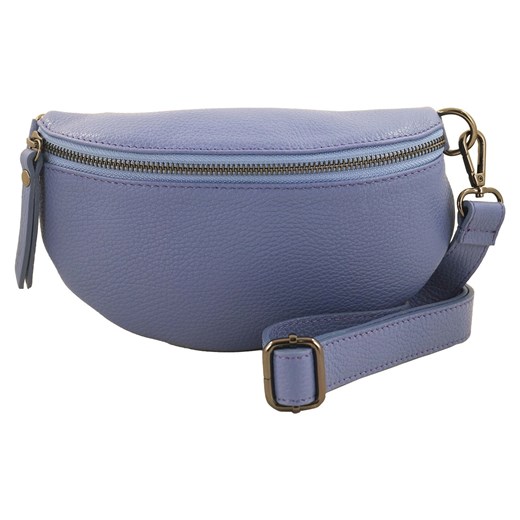 Saszetka / nerka skórzana młodzieżowa - Fioletowa ze sklepu butyolivier w kategorii Nerki - zdjęcie 175333523