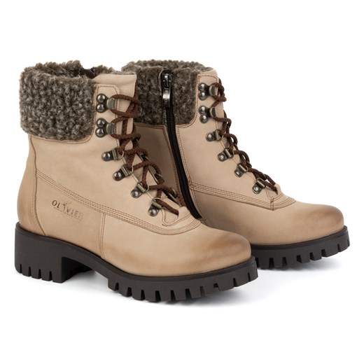 Buty Olivier botki skórzane 