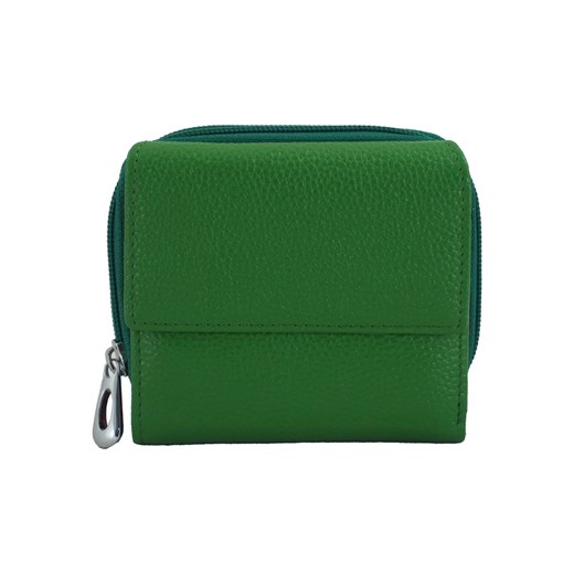 Portfel skórzany młodzieżowy - Zielony - id: 5453n - marki Barberini's - 175334584 Portfel skórzany młodzieżowy - Zielony ze sklepu butyolivier w kategorii Portfele damskie - zdjęcie 175334584