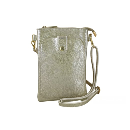 Mini torebka etui ze skóry metalizowanej złota ze sklepu butyolivier w kategorii Etui - zdjęcie 175334801