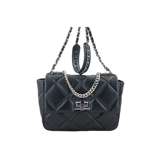 Torebki pikowane na łańcuszku - Czarna ze sklepu butyolivier w kategorii Torby Shopper bag - zdjęcie 175336250